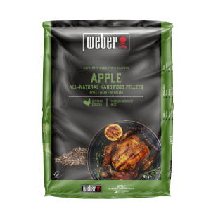 Pellets de madera naturales Weber – Madera de Manzano 8 Kg