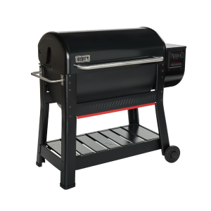 Estante inferior de almacenaje para barbacoa ahumador Weber Smoke XL.