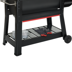 Estante inferior de almacenaje para barbacoa ahumador Weber Smoke XL.