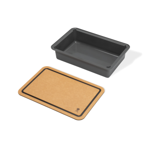 Contenedor con tabla de cortar Weber Works. Accesorio Weber con tabla reversible.