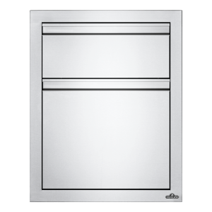 Cajón doble almacenamiento empotrado Napoleon (50x71cm). Cocina de exterior Napoleon. Acero inoxidable.