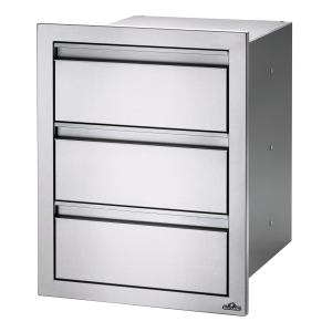 Cajón triple empotrado Napoleon (50x71cm). Cocina exterior barbacoa Napoleon. Acero inoxidable.