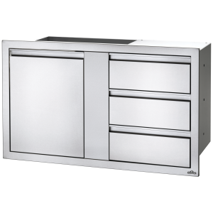 Puerta y triple cajón empotrado Napoleon (115x71cm)