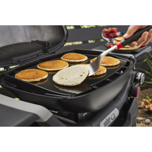 Plancha integral para Q 3200N+. Accesorio Weber. Hierro colado vitrificado.