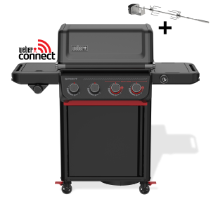 Barbacoa Weber Spirit EPX-435R Stealth Edition + asador giratorio de regalo