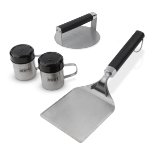 Juego inox para hamburguesa Smashed Weber